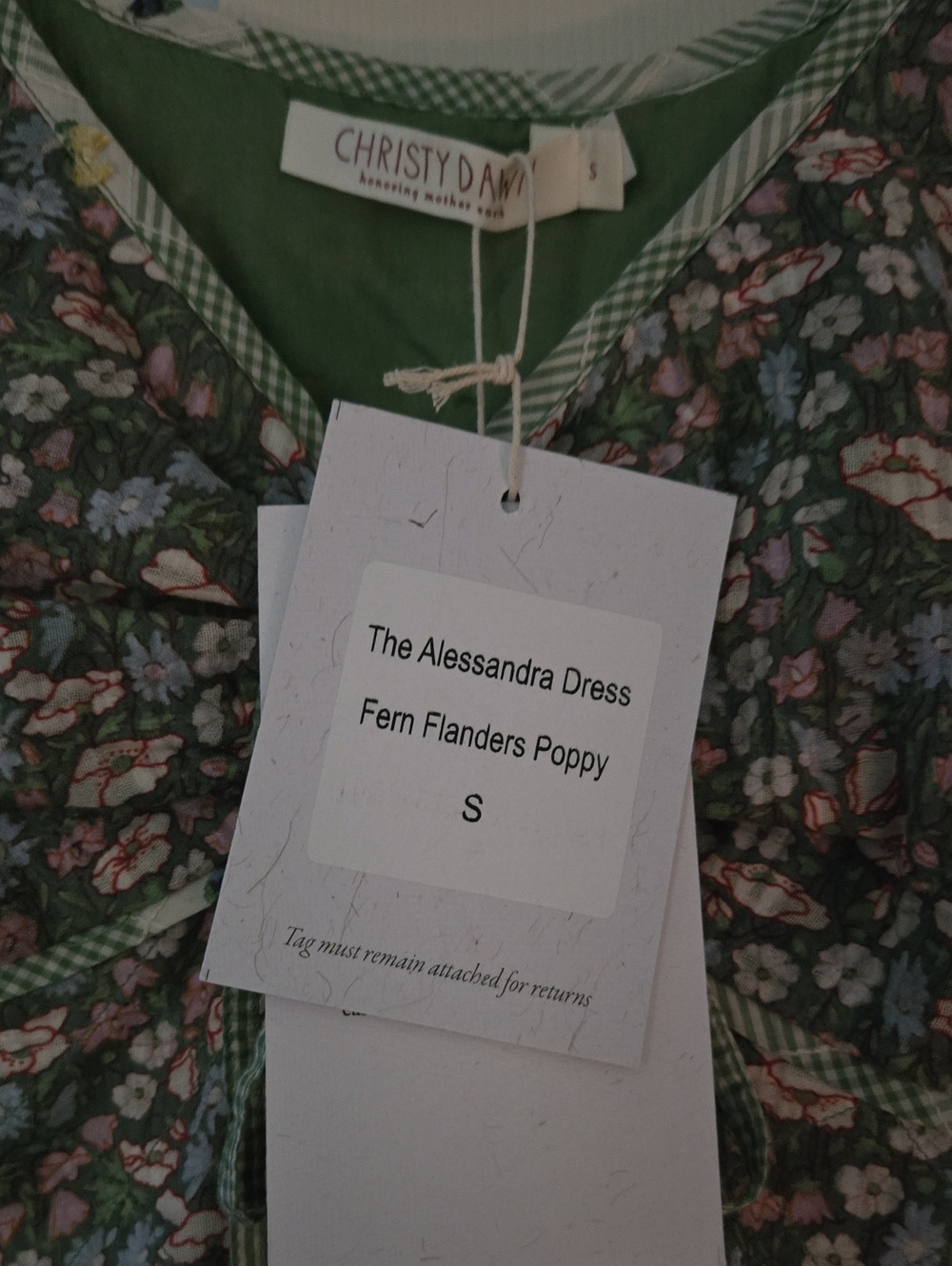 Christy Dawn Alessandra Dress In Fern Flanders Poppy - Picture 5 of 8